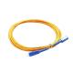 Optic optical fiber patch cord simplex 3mm 10 Meters SM SX PVC SC/UPC/APC