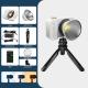 Cob video light led fill lights 60watt camera accessories with softbox 2700-7500k app control for photography