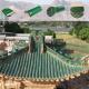 Green Glazed Chinese Temple Roof Tiles for Garden Pavilion and Modern Building Design