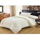 Solid Coral Fleece Quilt Comforter Sets , Anti Wrinkle Full Size Comforter Sets