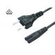 2 Prong Laptop European Power Cord Plug For Adapter Power Supply Charger