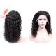 360 Lace Frontal Wig Human Hair , Virgin Indian Hair Italian Curly For Women Swiss Lace