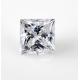 DEF Clear White 7mm Princess Cut 2 Carat Moissanite Stone Very Good Cutting VVS