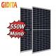 Home Electricity Monocrystalline 550w Solar Panel Ground Mounting