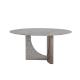 Natural Marble Top Counter Height Table Mirrored Circle Marble Dining Table