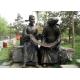 Chinese Life Size Ancient Poet Bronze Garden Sculptures OEM / ODM Welcome 150cm