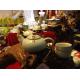 tea pot ,pottery ,glass storage jar tea sets 7pieces