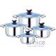 30pcs Camping Stainless Steel Cookware Set Non Stick  Customized Logo