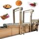 Snacks Continuous Frying Machine For Broiler Wing Chicken Cutlet Steak Fried Shrimp Balls