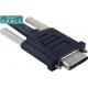 SCSI Interface Type 10 Pin High Density Cable Round Shape Black Or Customized