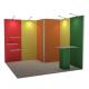 3x3 3x4 3x5 Portable Trade Show Booth Walls Modular SEG Fabric System