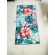 Wholesale printed summer flower recycled beach towels microfiber printed beach towel sand free waffle beach towels