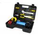 12 pcs auto emergency kit ,with air pump ,booster cable ,pliers ,wrench,screwdriver