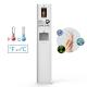 Facial Scan 8inch Lcd Automatic Hand Sanitiser Dispenser Station Floor Standing