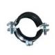 Quick Release Pipe Clamp tube hose clamps with rubber pipe bracket lined rubber