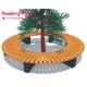 Large External Circular Wooden Wrap Around Tree Bench Multifunction Customized