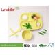 Eco - Friendly Waterproof Bamboo Childrens Dinner Set Reusable Food Safe Square Shape
