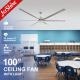 Industrial Ceiling Fan With Light Big Size High Air Volume Commercial Indoor Dc Motor Fan