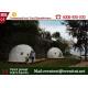 Luxury Camping Tent Geodesic Dome 6m Diameter 6 - 8 Person With Clear Walls