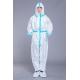 65GSM Disposable Isolation Coverall With Blue Taping