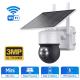 RoHS Certified 3MP Solar Panel Security Camera Solar Powered WIFI Camera