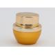 Frosted Small Glass Cosmetic Jars With Lids , Gold Glass Ointment Jars Luxury