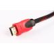 Red and black Wire Audio Link Cable , HDMI Cable 1080P HD line OD 7.3mm
