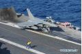 Rafale fighter jet launched aboard Charles de Gaulle aircraft carrier