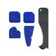 Blue 5 Pieces Silicone Smoother Spatula Caulking Tool