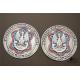 Custom Logo 3D Relief Challenge Coins / Colors Filled And Backside Engraved Coins
