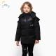 Winter Coats Detachable Cap Bat Design Sense Clothes Children Red Black Boys