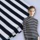 100 Cotton Interlock Fabric Breathable Striped Soft Rib Material For French Terry