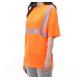 Reflective Safety Hi Vis Polo Shirt OEM breathable quick dry short sleeve work wear unisex heat sublimation printed