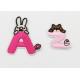 Kids Clothes Iron On Embroidered Letters , Washable Stick On Patches For Clothes