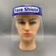 Non Toxic Disposable Safety Visor Face Shield With CE / ROHS / CNAS Certificate