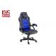 360 Rotating Blue Ergonomic Gaming Chairs 300 Pounds Capacity