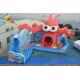 Inflatable Octopus Park With Slide Outdoor Attraction Cartoon Slide Park
