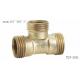 TLY-1011 1/2-2 Male brass tee pipe fitting NPT copper fittng water oil gas connection matel plumping joint