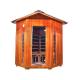 Red Cedar Wood Far Infrared Outdoor Dry Sauna Room 4 Person