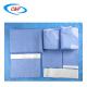 Disposable Blue SMS General Surgery Drape Pack Medical Supplies