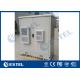 Two Bay Outdoor Equipment Cabinet IP55 Floor Mounting Air Conditioning System