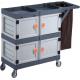 High Security Hotel Housekeeping Janitorial Cleaning Cart