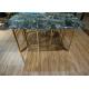 Electrostatic Paint Surface 75cm Wrought Iron Marble Table