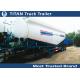 V / W type reinforced steel Cement bulker trailer with 3 axles 35m3 - 50m3 volume