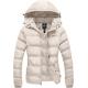 85% Duck Down 15% Poliester Womens Long Puffer Coat With Removable Hood