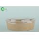 Double Sided PE Coated Disposable Paper Bowls With Lids 500 ML No Leak