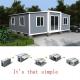 2 Bedroom Luxury Prefabricated Homes Expandable Container House with Full Bathroom Design