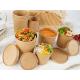 26oz 780ml Bamboo Pulp Paper Soup Bowls With Lids