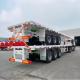3 Axles 40FT 20FT Flatbed Trailer with Container Lock Jost Two Speed Support Leg