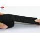 Reusable sticky back black Elastic Hook And Loop Strap / Bandage With Closure